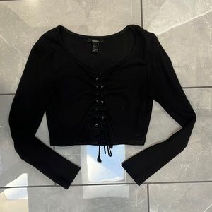 Forever 21 Long Sleeve Crop Top